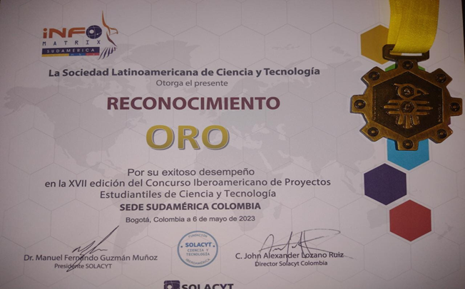 Reconocimiento Oro, México, por el desarrollo de la planta de tratamiento de aguas. 