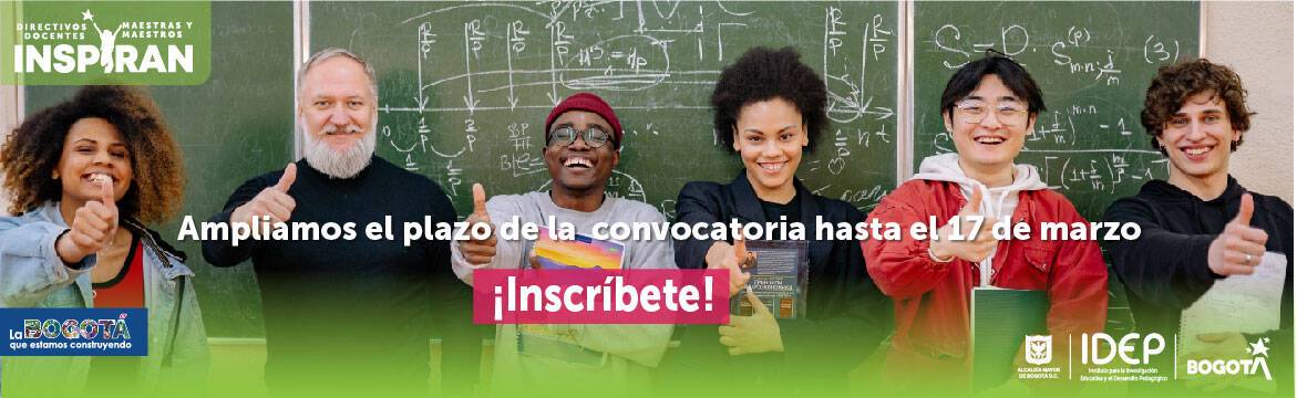 Ampliamos el plazo de la convocatoria hasta el 17 de marzo. ¡Incríbete!