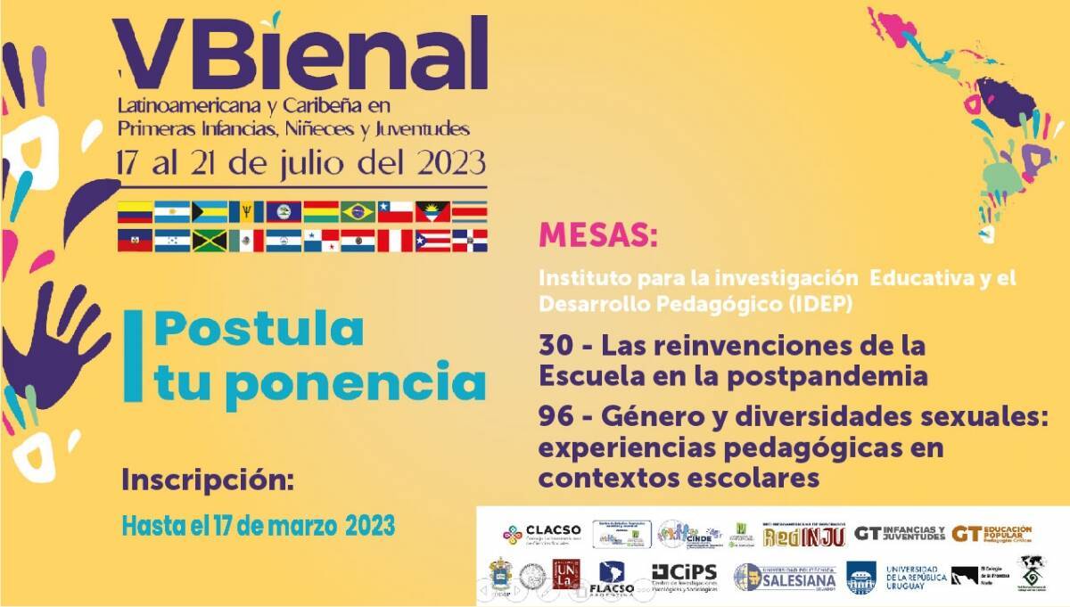 Imagen con los datos para la ponencia de VBienal 2023