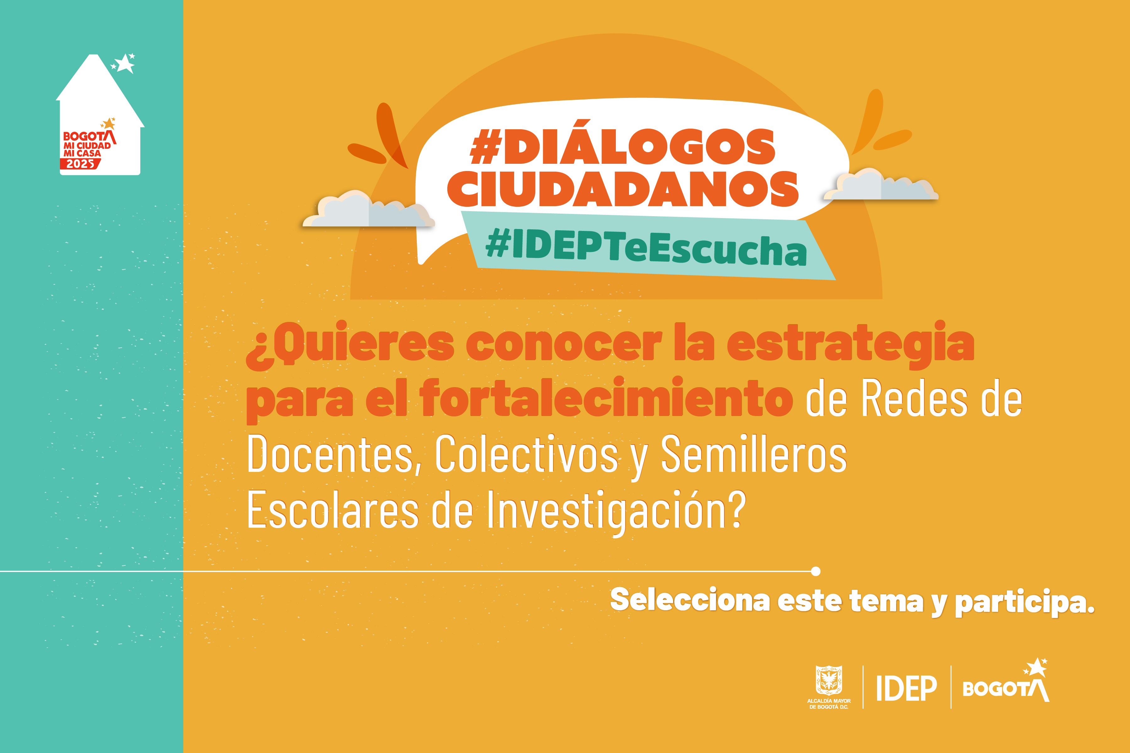Diálogos ciudadanos, selecciona este tema y participa