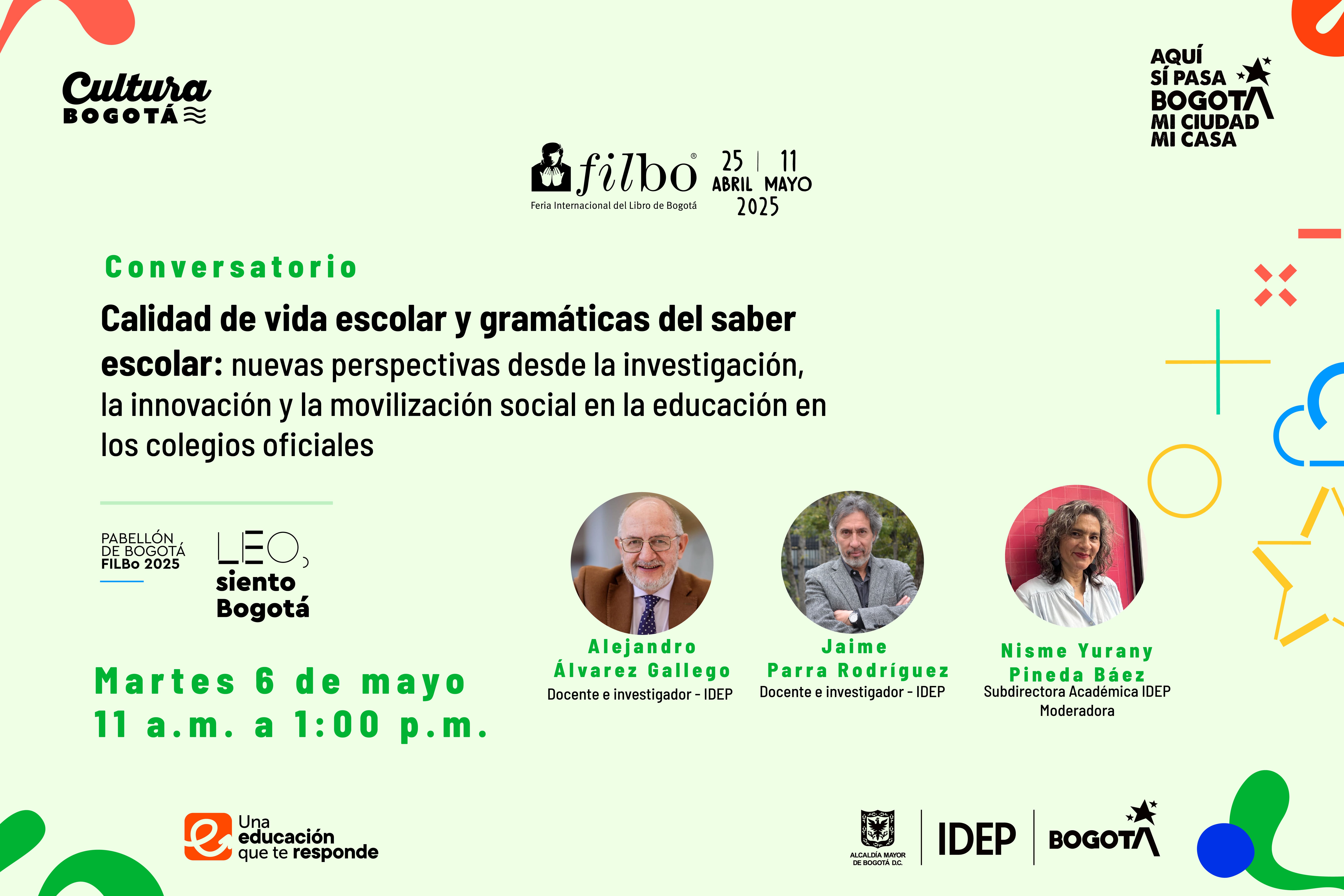 Conversatorio Calidad de vida escolar y gramáticas del saber escolar