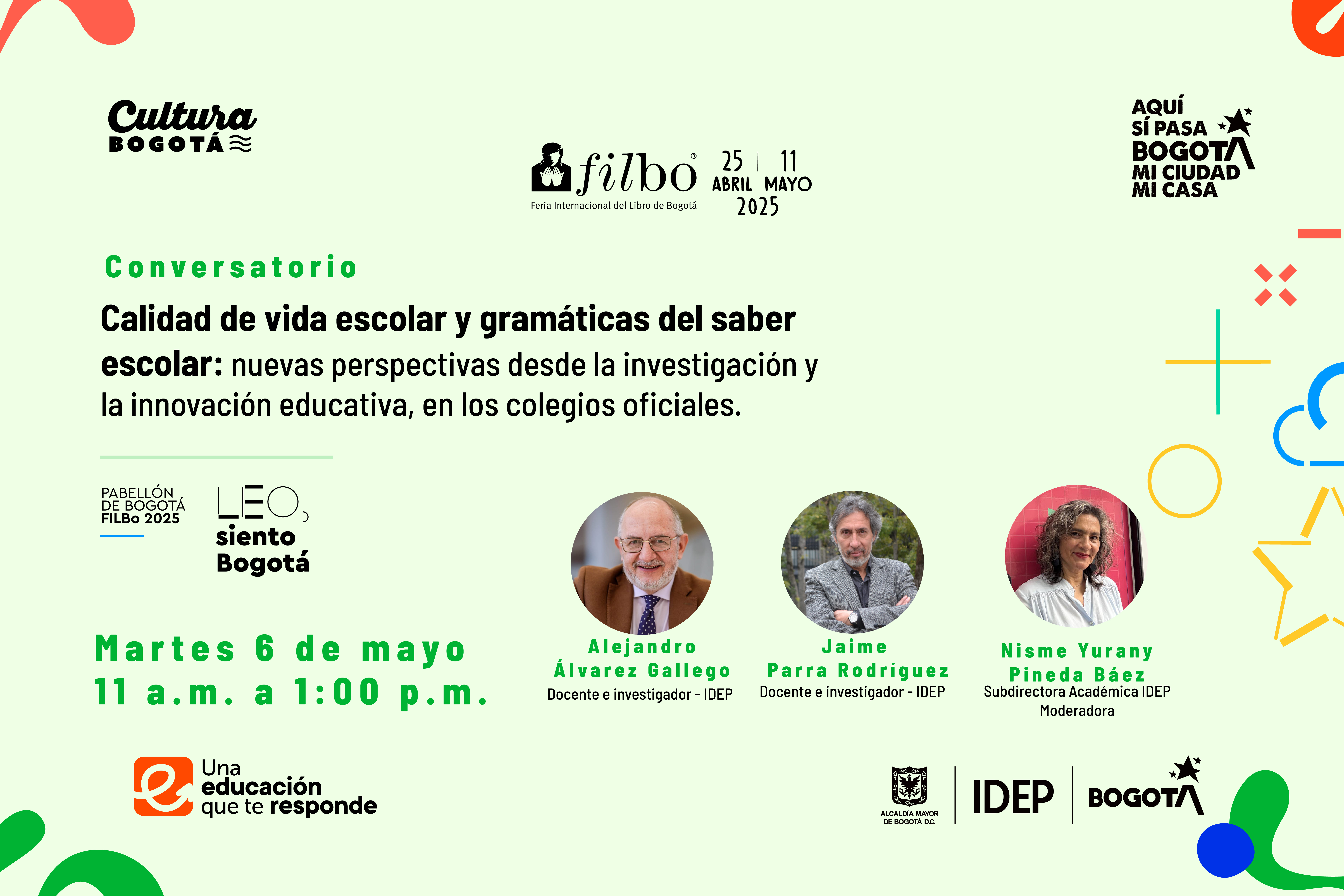 Conversatorio Calidad de vida escolar y gramáticas del saber escolar