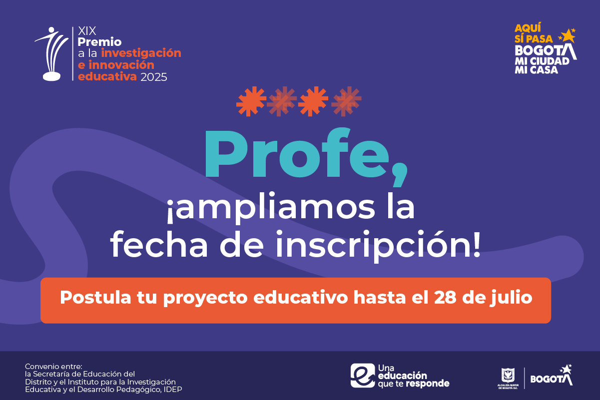 Profe, ampliamos la fecha de inscripción al Premio 2025