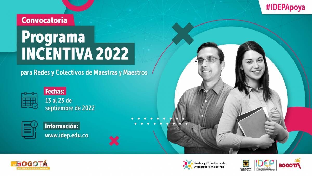 Imagen con invitación a la convocatoria Incentiva 2022