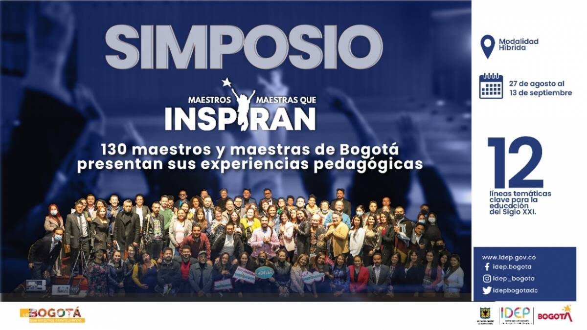 Imagen de invitación al simposio de maestros y maestras que inspiran