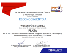 Reconocimiento Plata al profesor Wilson