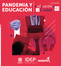 Portada de revista de pandemia y educación