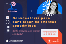 Convocatoria para participar de eventos académicos con corpoeducación